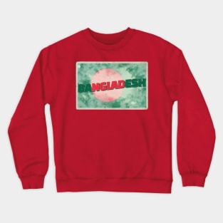 Bangladesh Vintage style retro souvenir Crewneck Sweatshirt